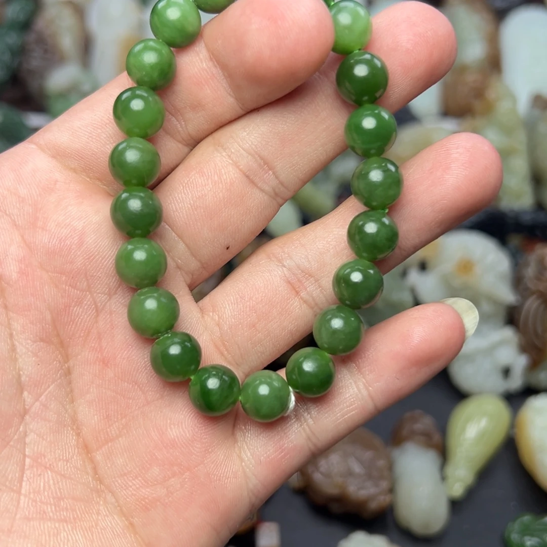 和田玉未镶嵌手链