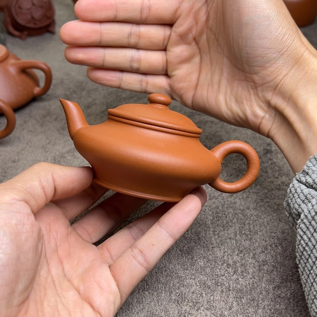 朱泥茶壶诗****6朱泥虚扁