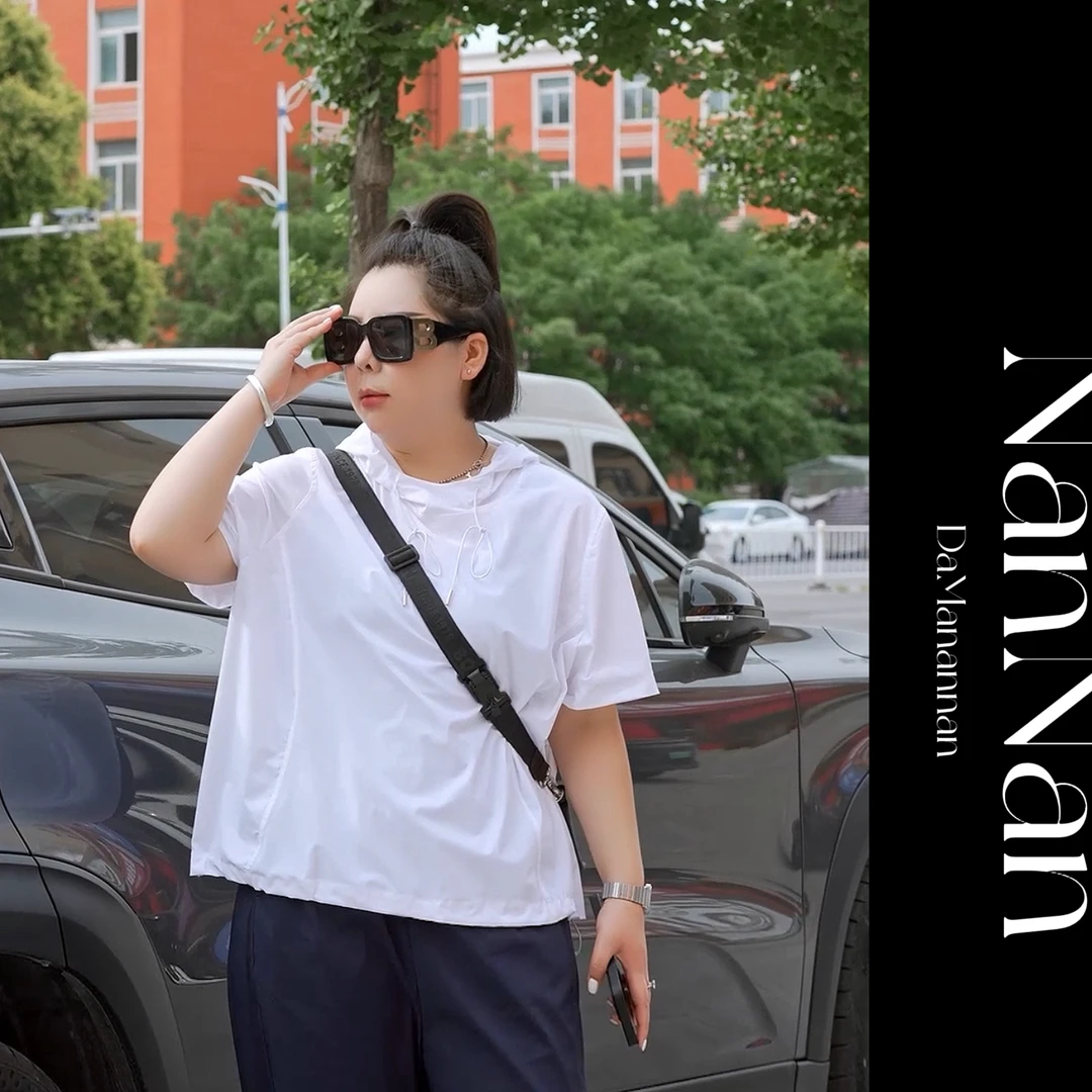 【楠楠推荐】夏季新款连帽显瘦速干百搭半袖T恤C3212