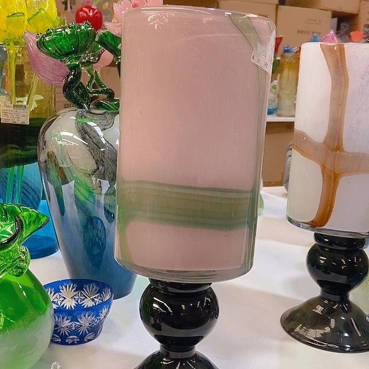 琉璃琉璃花瓶高40宽13