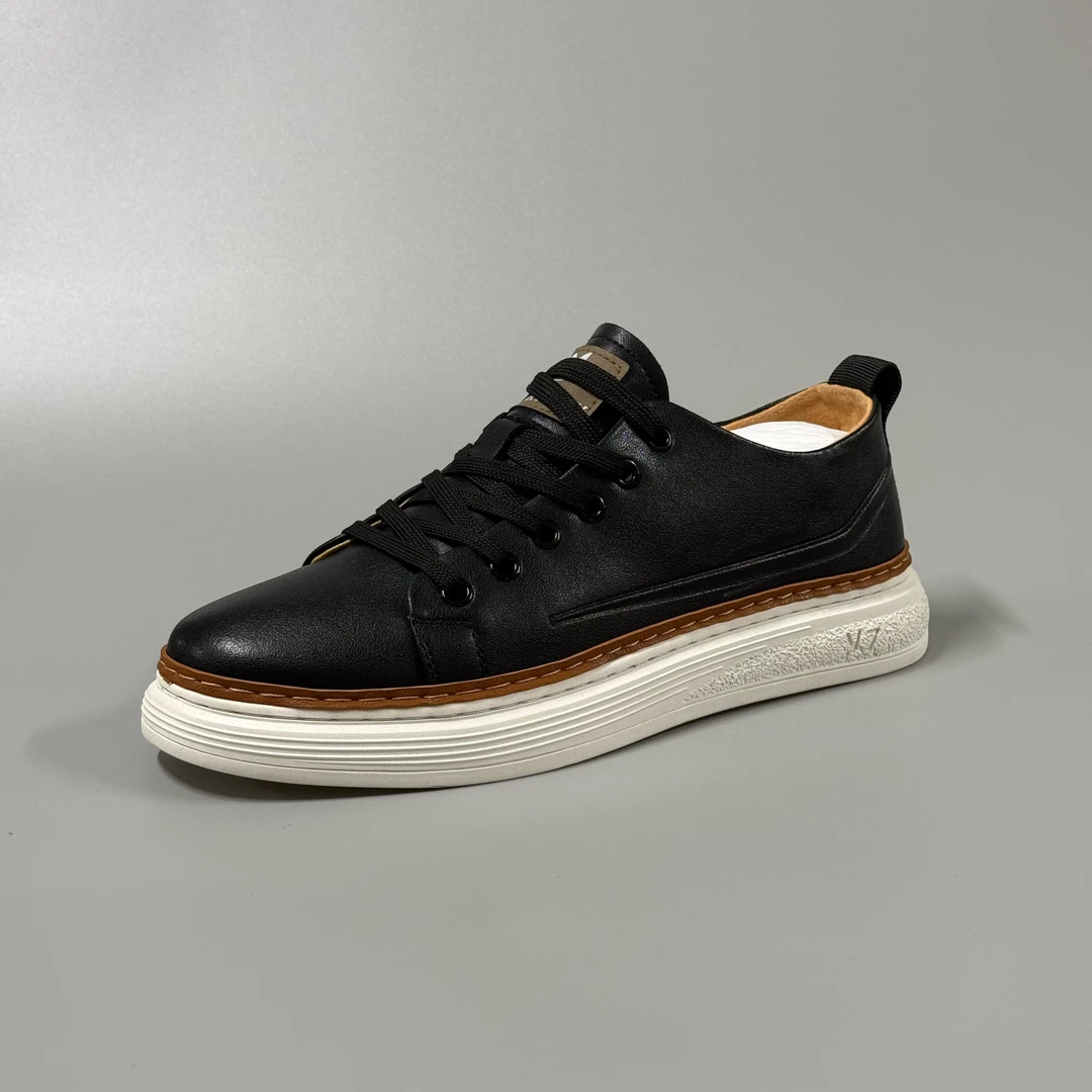 【2222】夏季新款真皮男士休闲鞋经典百搭舒适软底小白鞋潮流板鞋