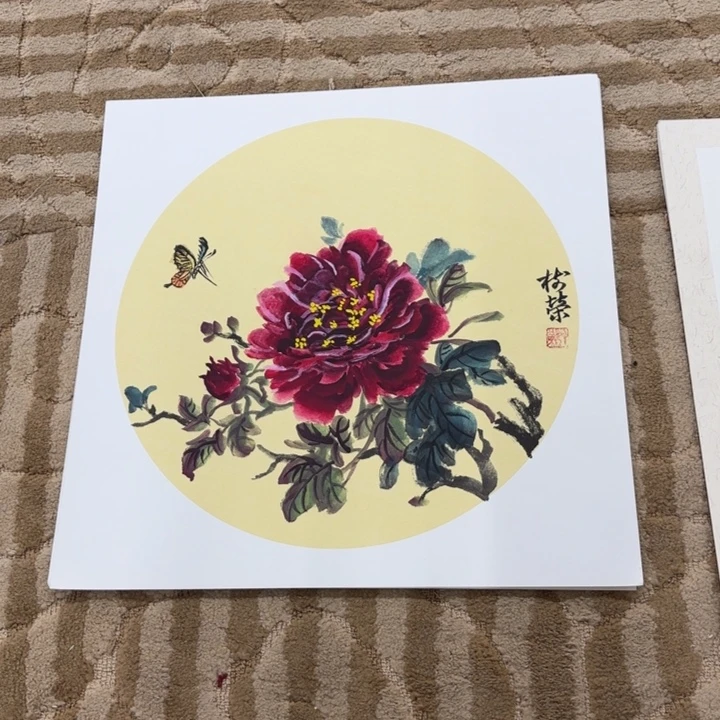 国画花鸟等多种鸟类的栖息