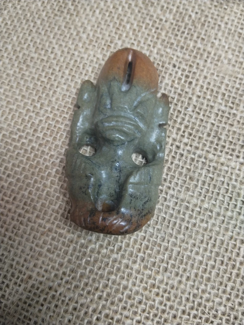 天然玉石河磨玉手把