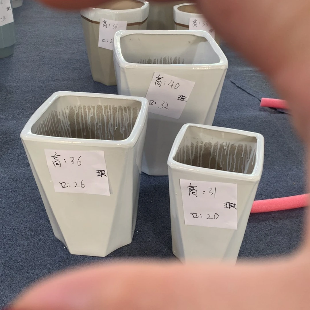 高温陶瓷花盆微瑕