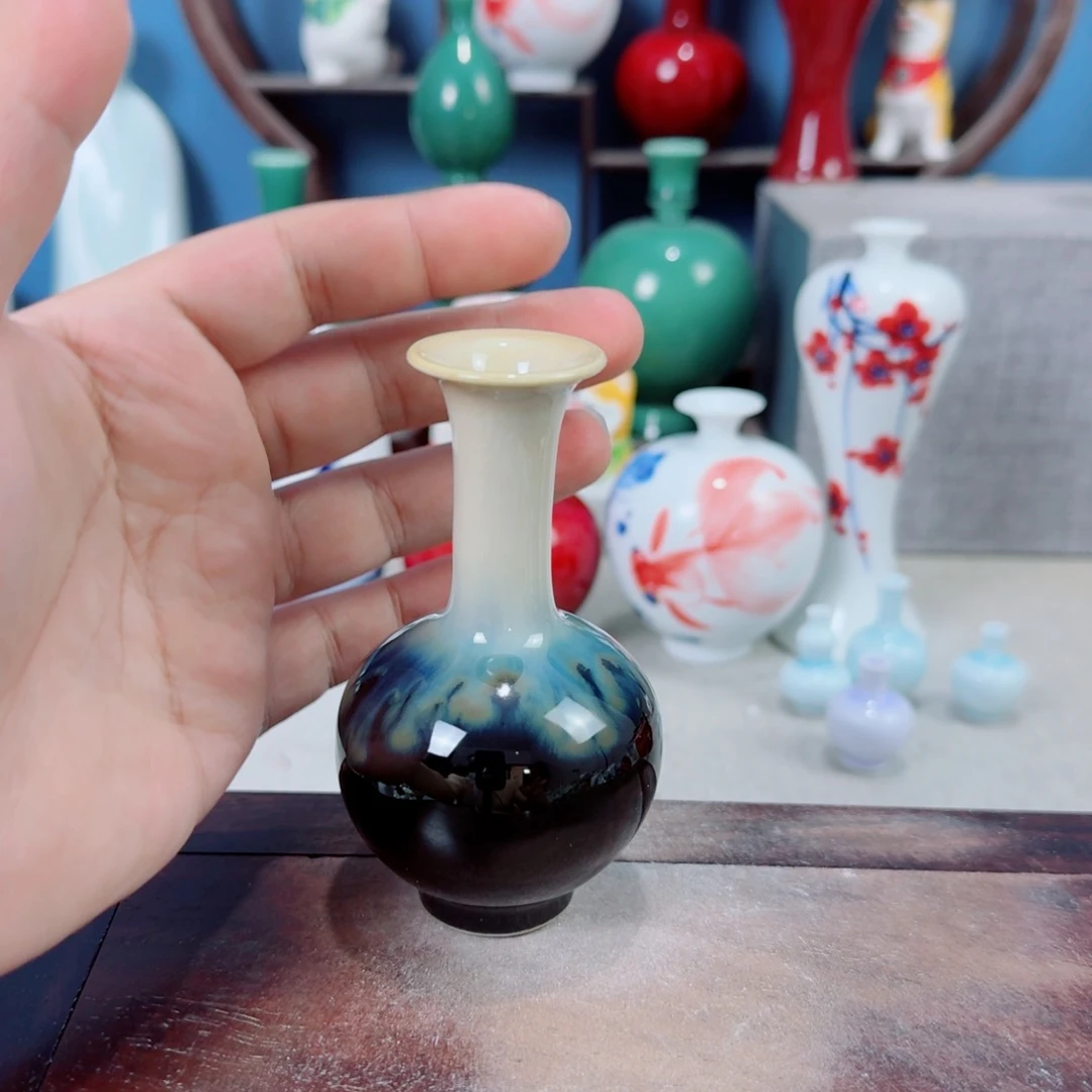 陶瓷手工小花器摆件