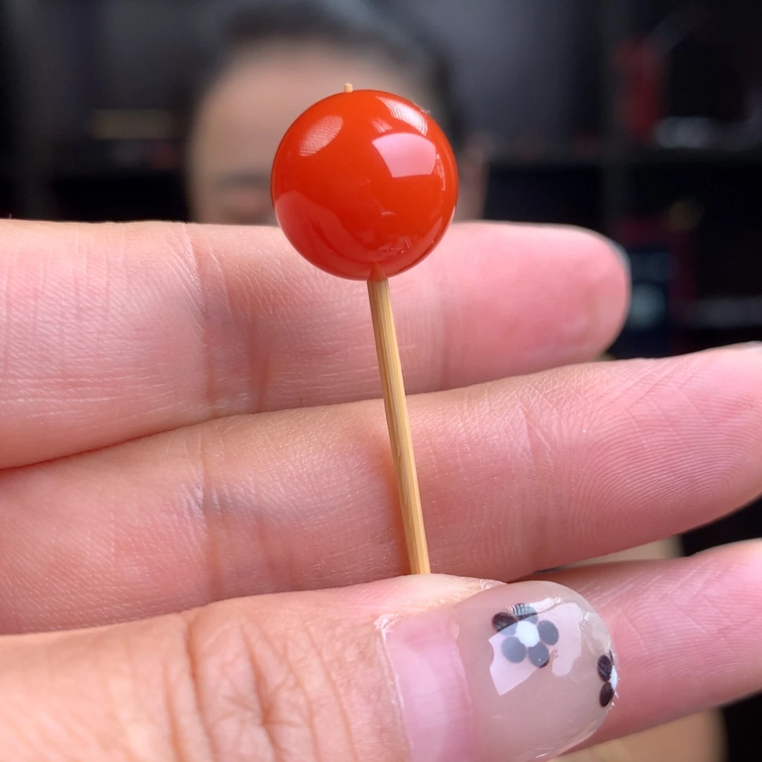 南红玛瑙未镶嵌南红玛瑙柿子红卡13