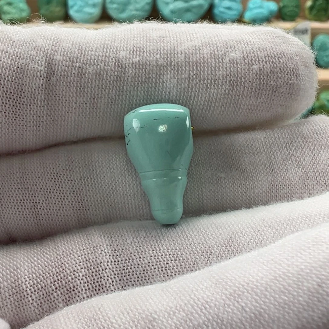 未镶嵌绿松石三通9.5mm