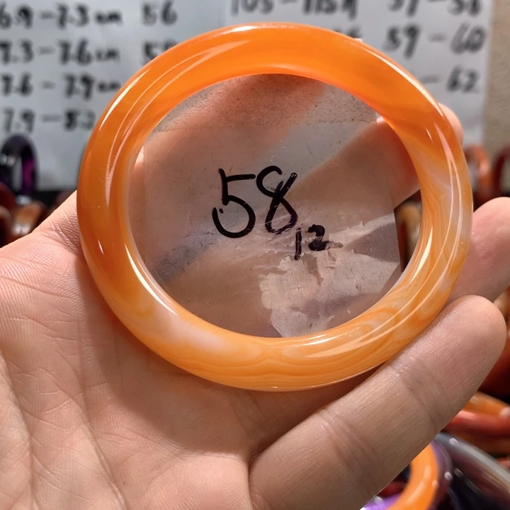 玛瑙/玉髓手镯足金镶嵌