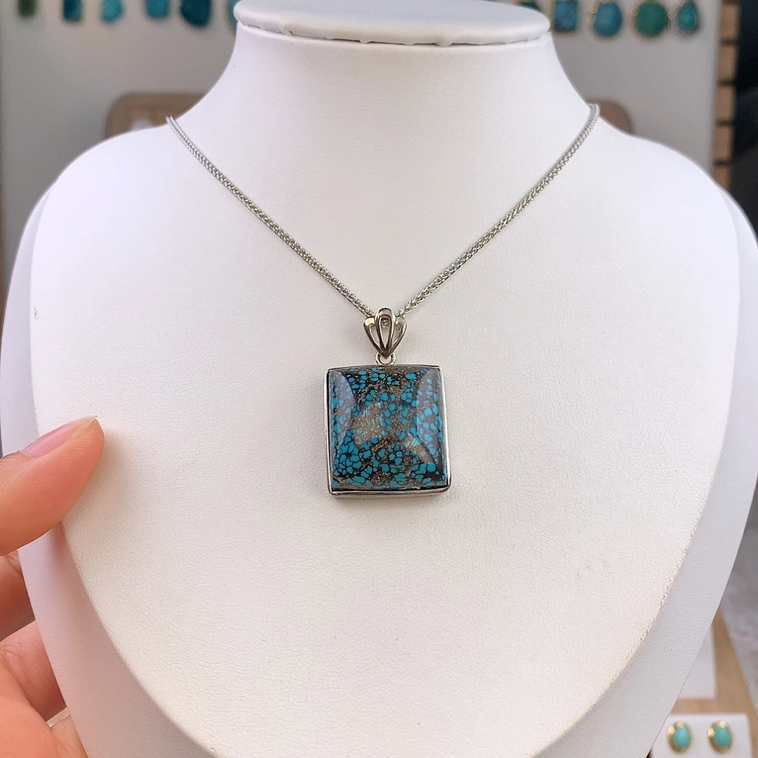 绿松石未镶嵌吊坠(不含链)