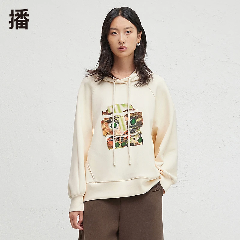 【达人专属】播休闲简约连帽领卫衣BDR3VD1776