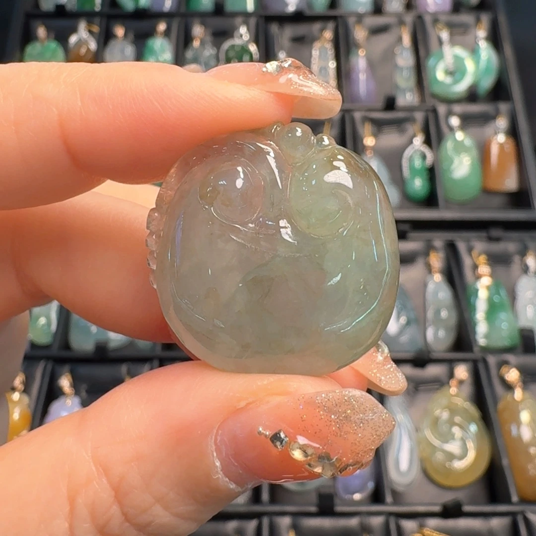 翡翠未镶嵌吊坠(不含链)如意