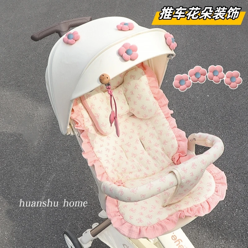 适用丸丫t6二代配件坐垫遛娃神器垫子推车棉垫收纳袋bebebus棉垫
