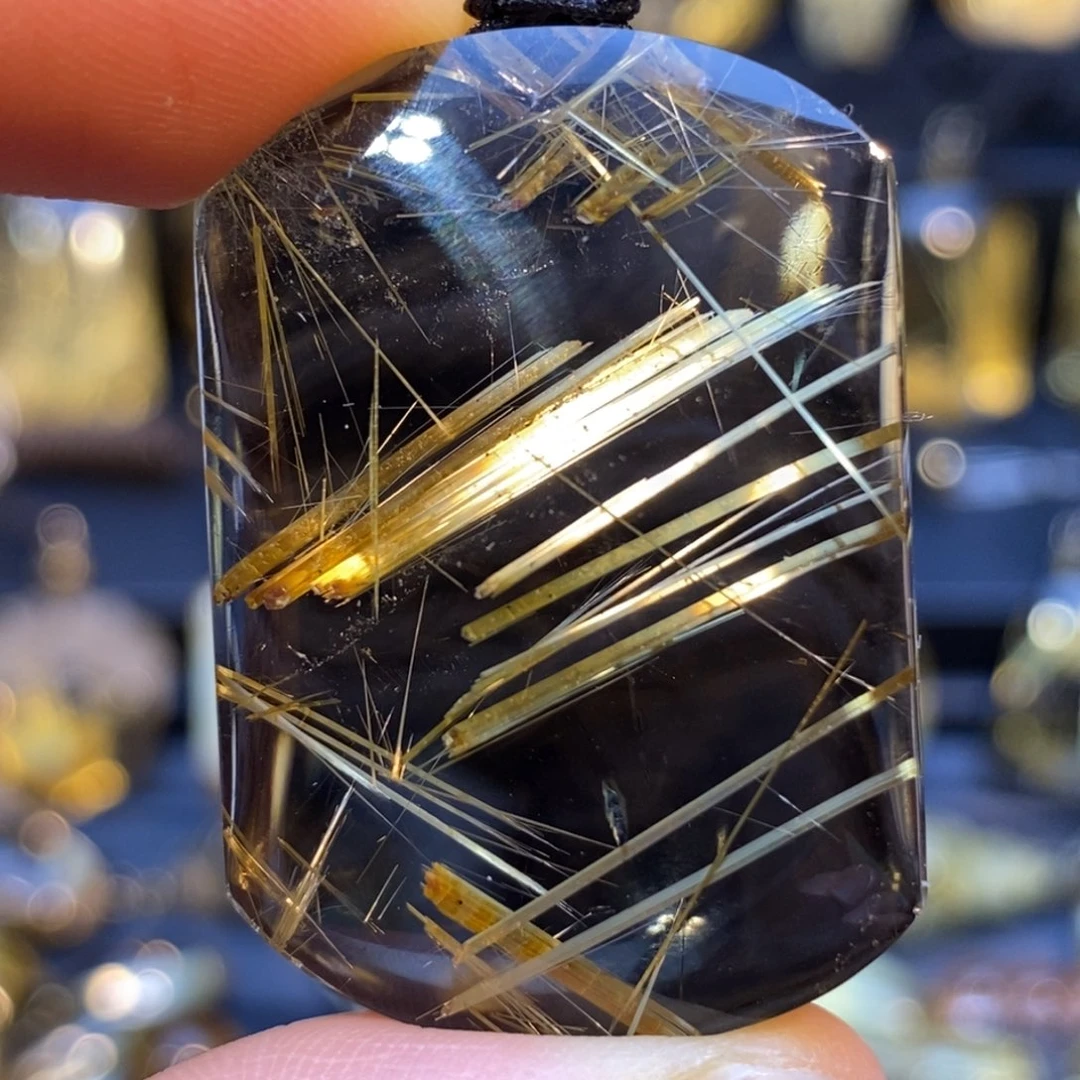 水晶颈饰未镶嵌钛晶无事牌