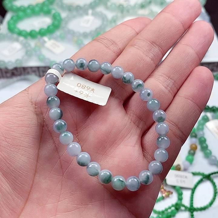 翡翠手链未镶嵌卡6.3