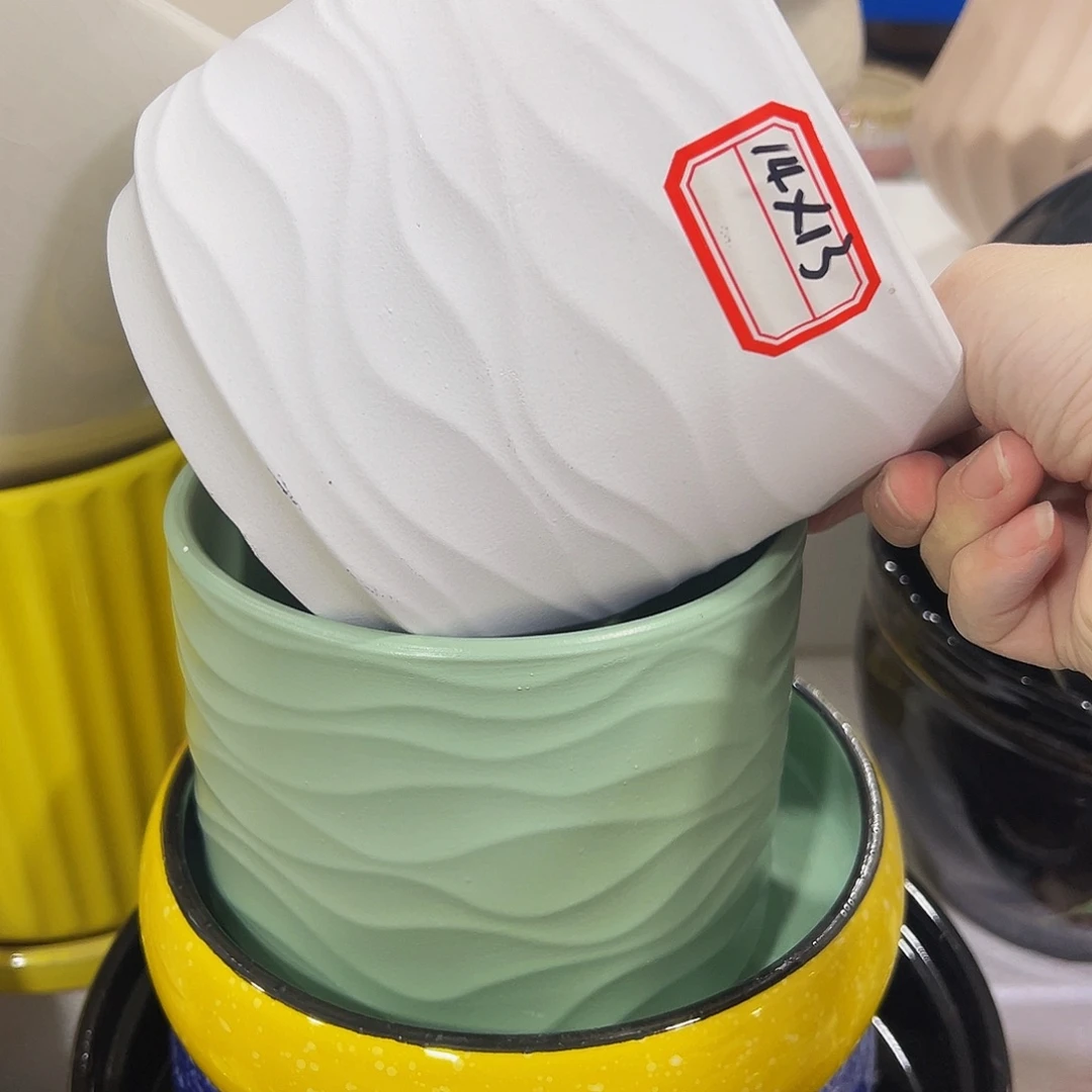 外贸尾单陶瓷花盆凑单10米包邮