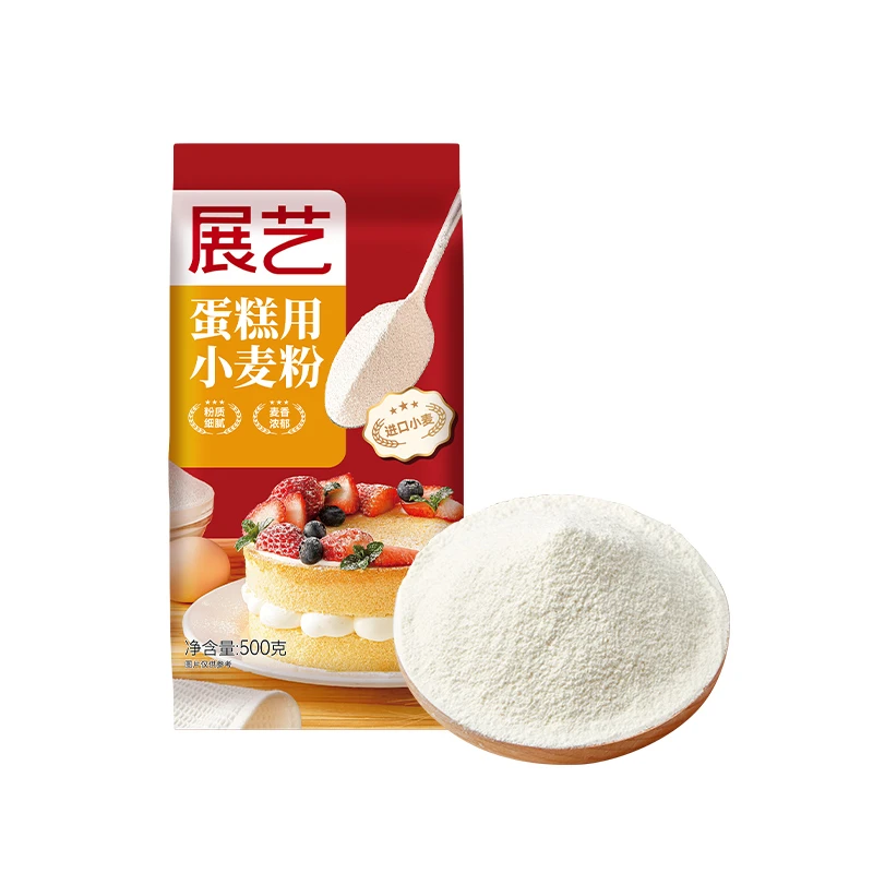 展艺低筋粉家用烘焙适用可做戚风蛋糕饼干蛋黄酥500g