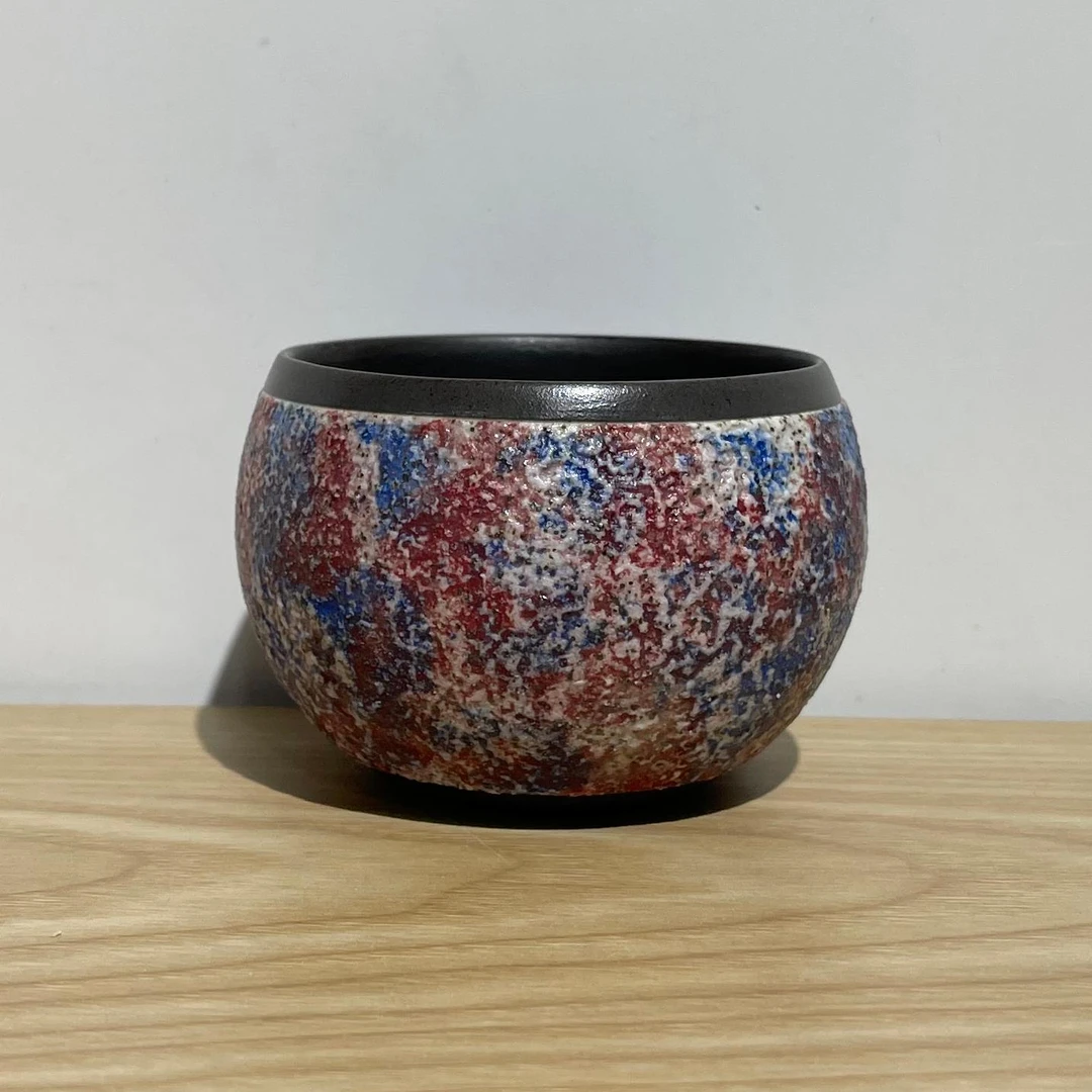 喜嘉茶器柴烧原矿蛋杯主人杯高档陶瓷茶杯