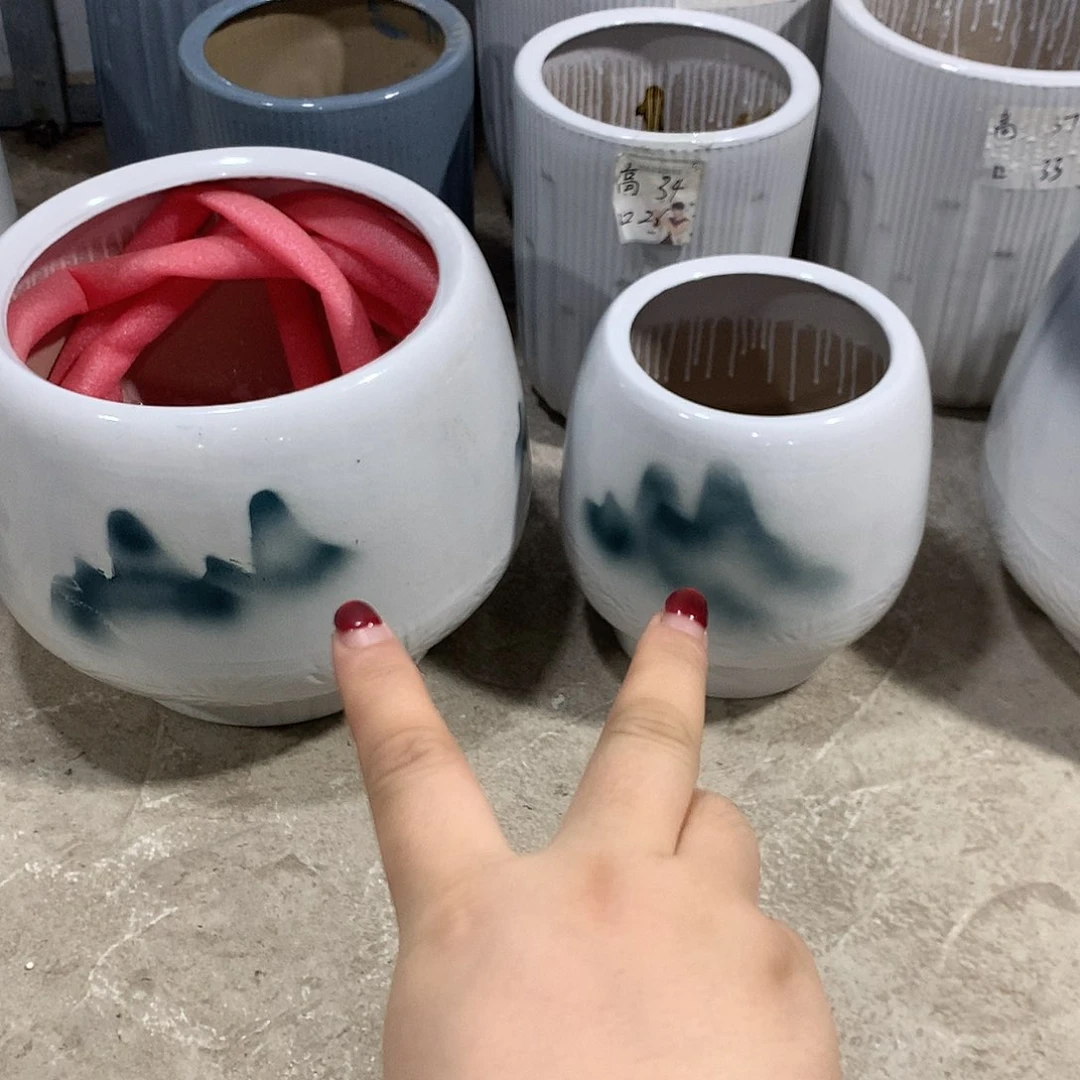 高温陶瓷花盆微瑕