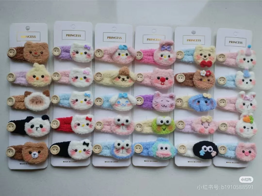 钩织发夹纯手工制作♥满49飞