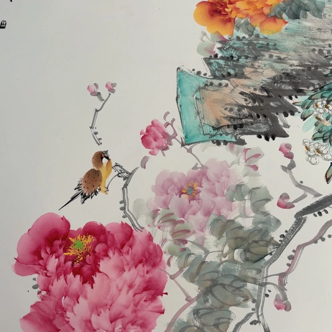 国画国画作品山水花鸟