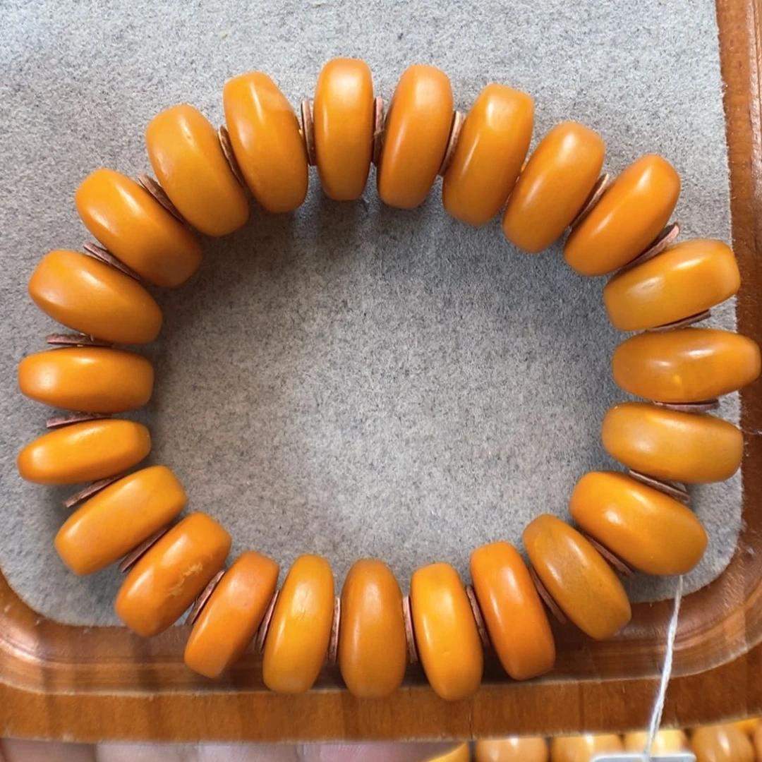 未镶嵌蜜蜡手串蜜蜡