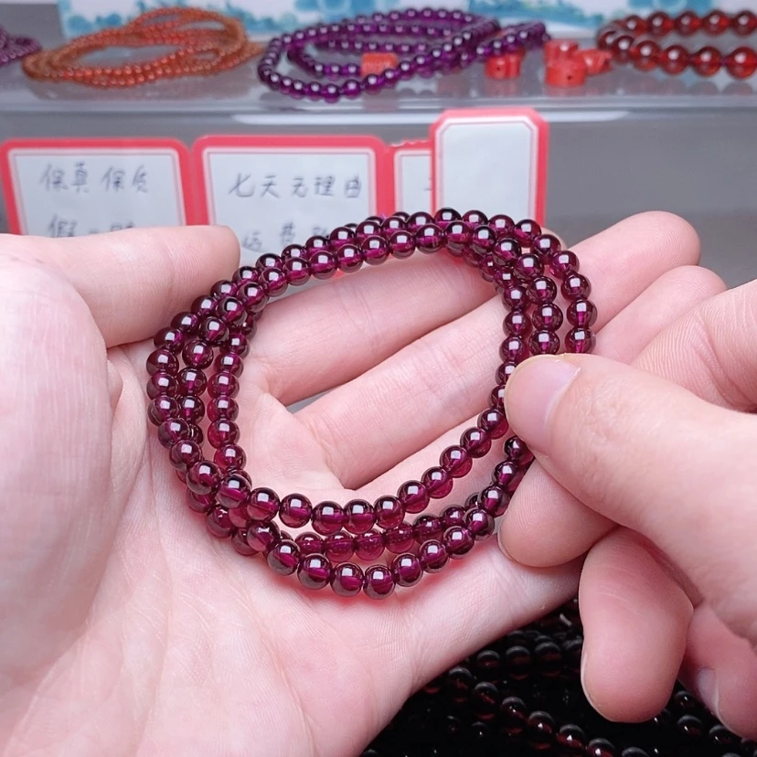 【闪购商品】未镶嵌手链石榴石?****卡5紫牙乌
