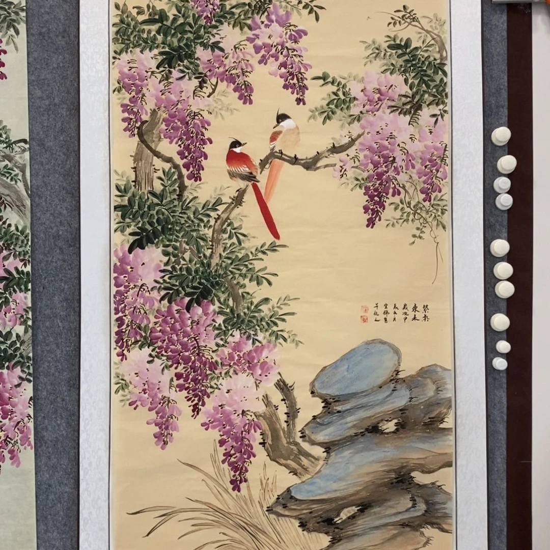 国画我****?紫气东来作品