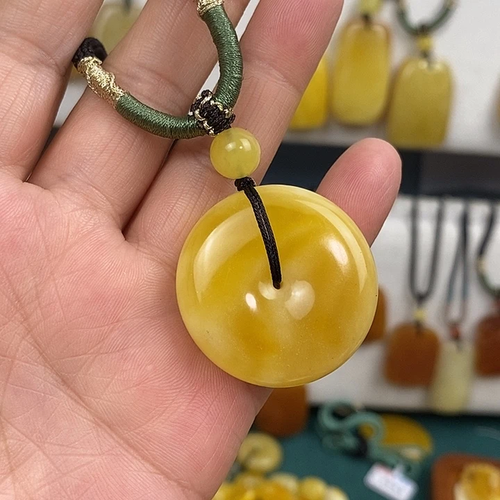M****未镶嵌蜜蜡裸石吊坠