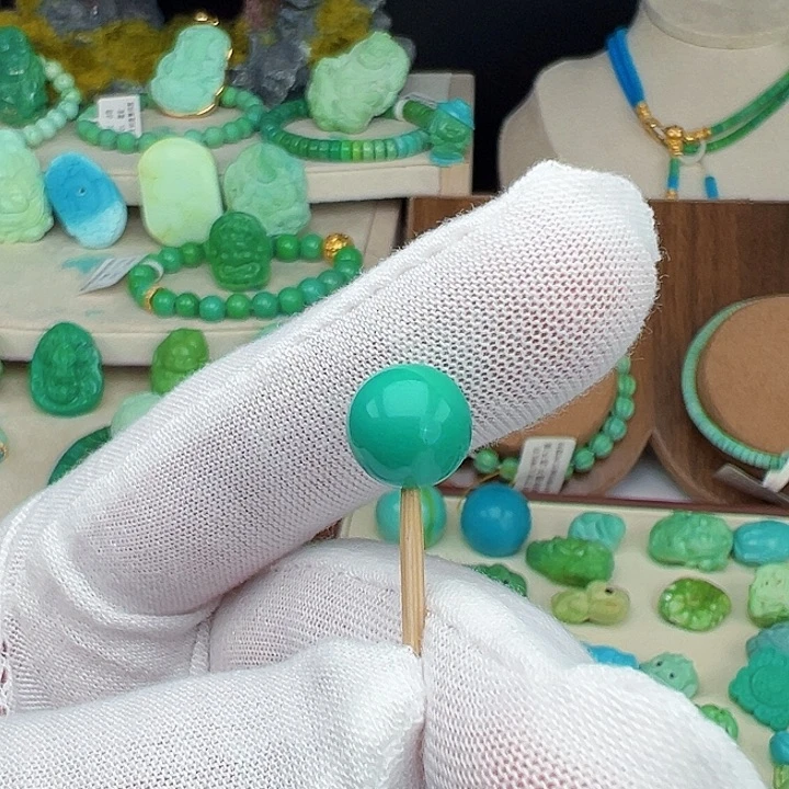 浅***川绿松石未镶嵌主播夏