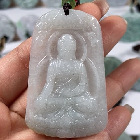 翡翠颈饰未镶嵌阿尼陀佛福利