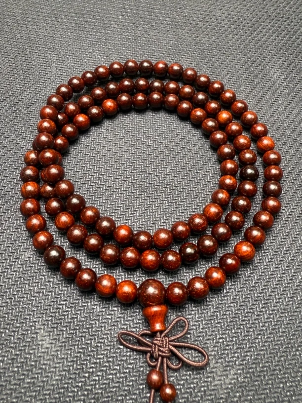 印度小叶紫檀圆珠 卡0.6*108颗 男女通用多圈手链手串