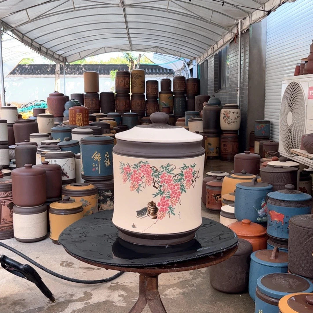 紫砂茶叶罐8 饼茶叶罐