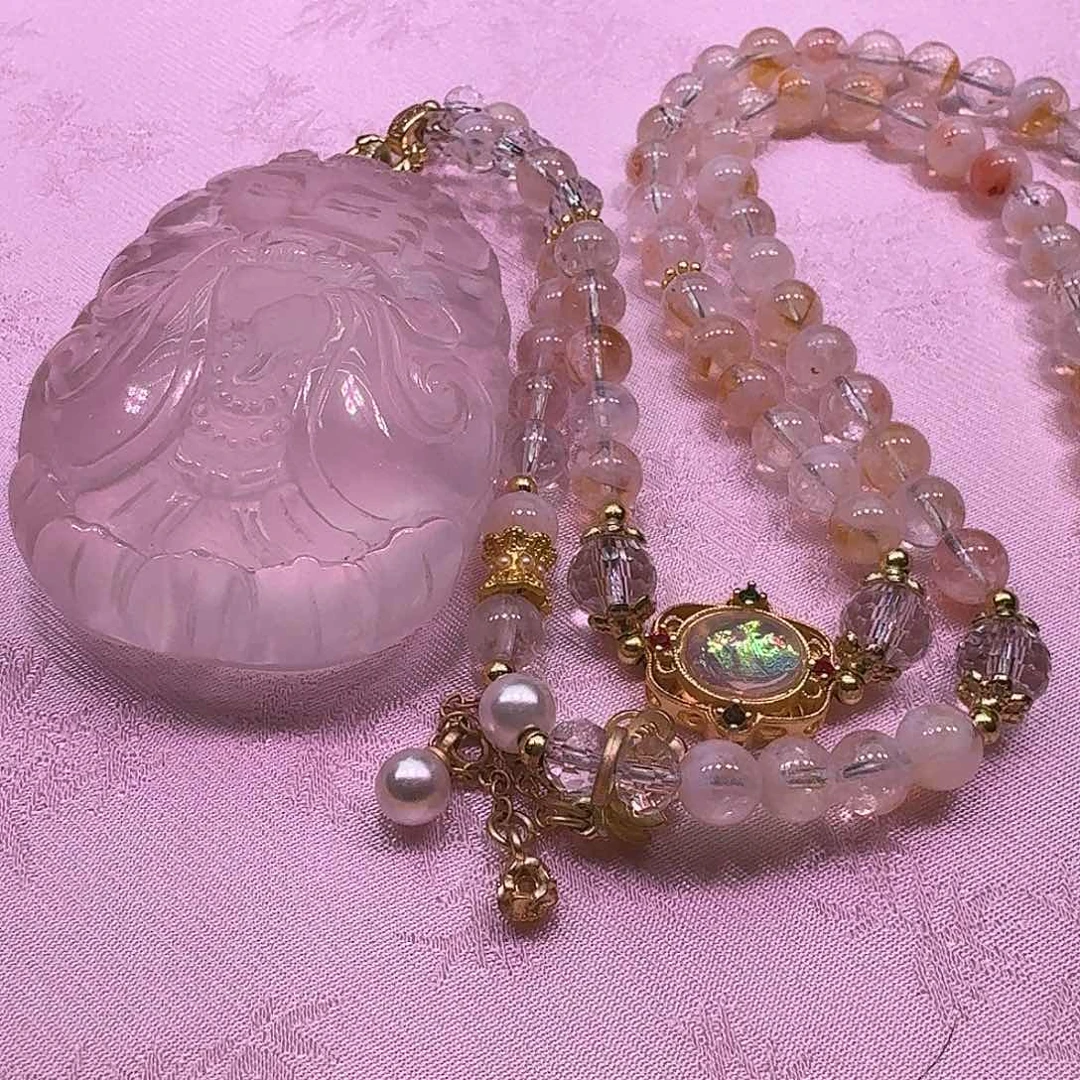 水晶颈饰未镶嵌天然水晶