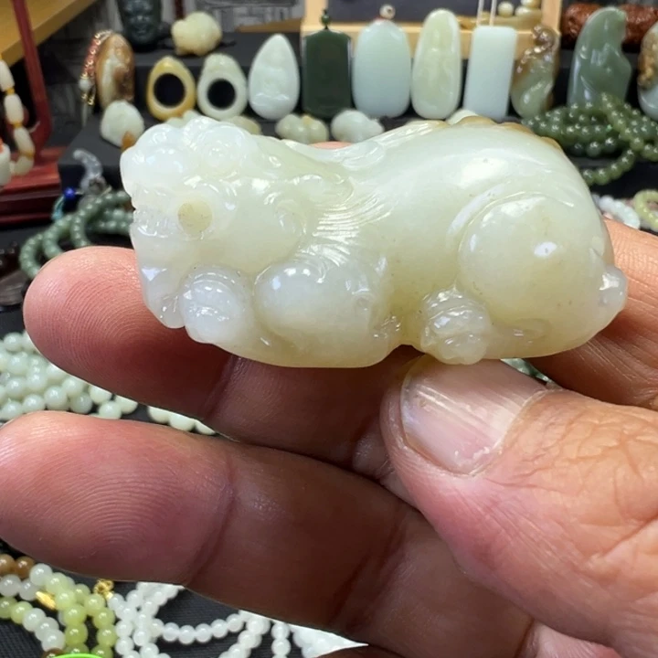 和田玉未镶嵌吊坠(不含链)