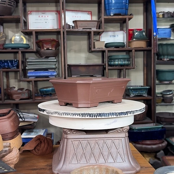 用***好紫砂花盆加奎紫砂花盆