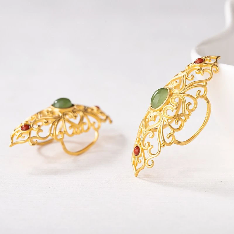 复古宫廷风古法手镯装饰维修卡扣遮瑕贴片手镯断裂修复固定配件款