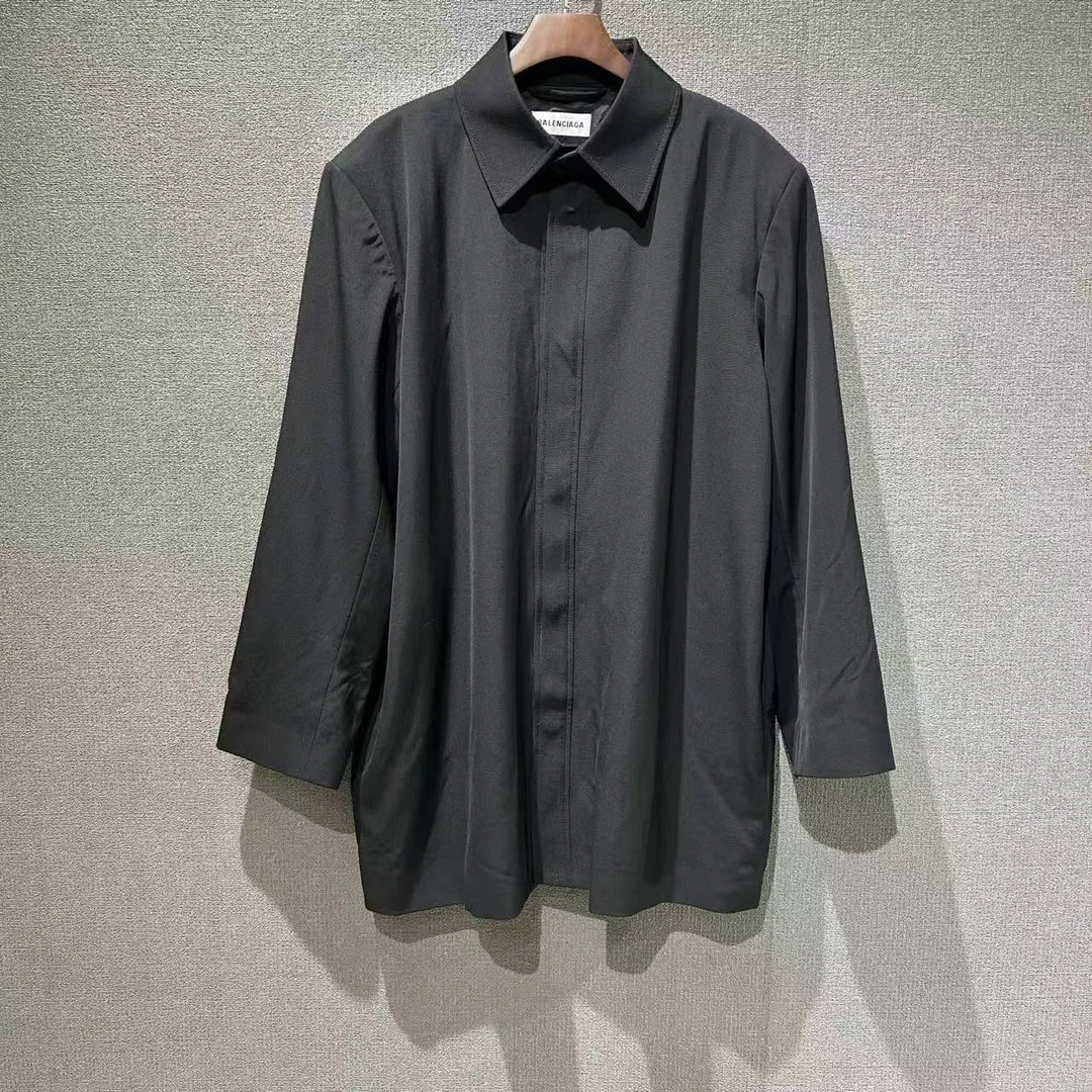未使用 Balenciaga/巴黎世家 （pm）黑色衬衫外套 全新36码/4810