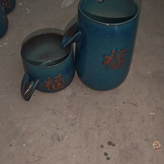 【闪购商品】福字流水两个瑕疵蓝色