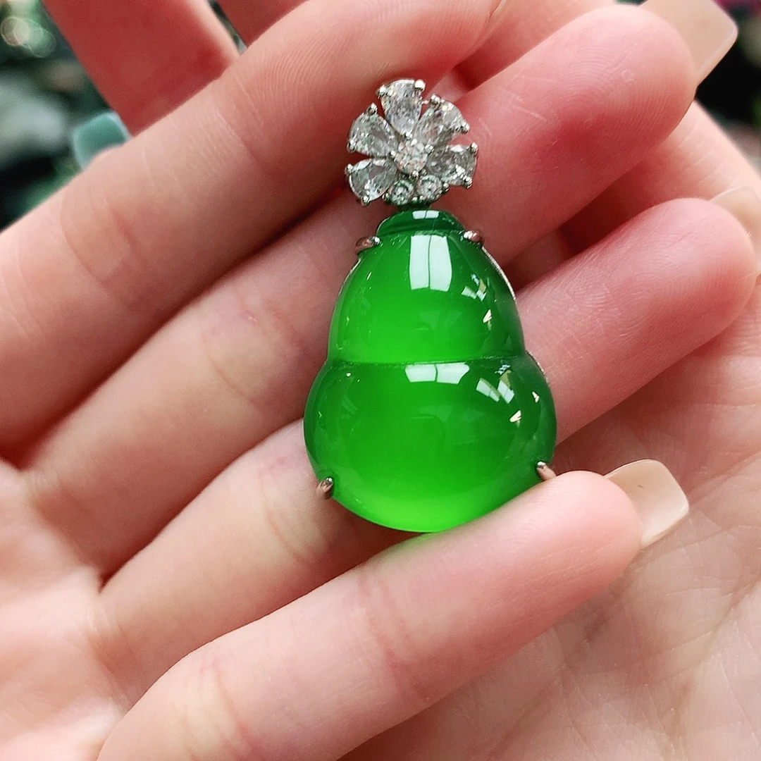 玛瑙/玉髓银S925镶嵌吊坠