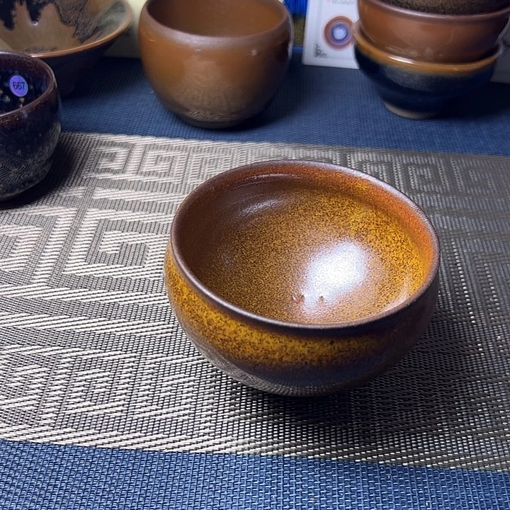 茶盏微瑕建盏喝茶主人杯