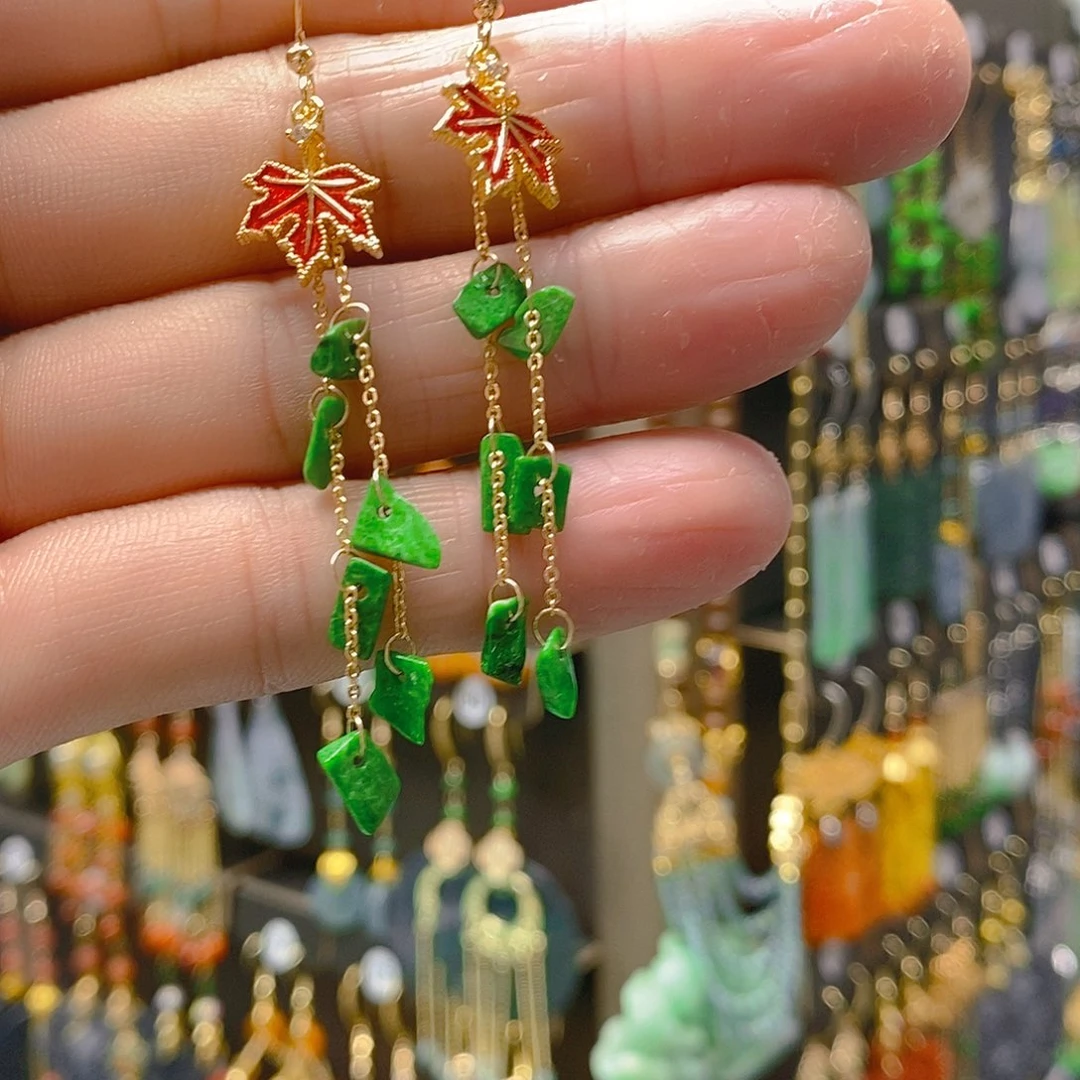 未镶嵌翡翠耳饰翡翠
