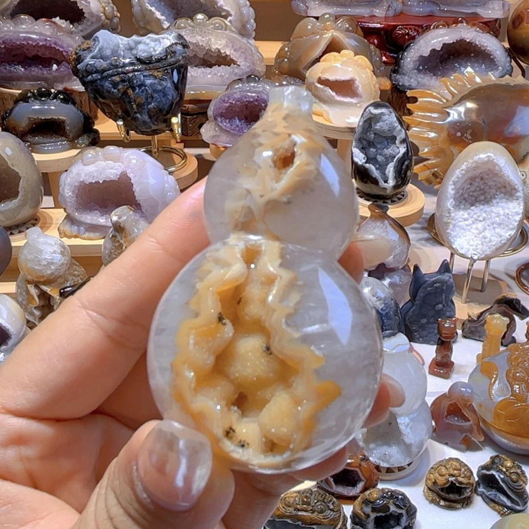 未镶嵌大型摆件（非配饰）水晶牙软葫芦