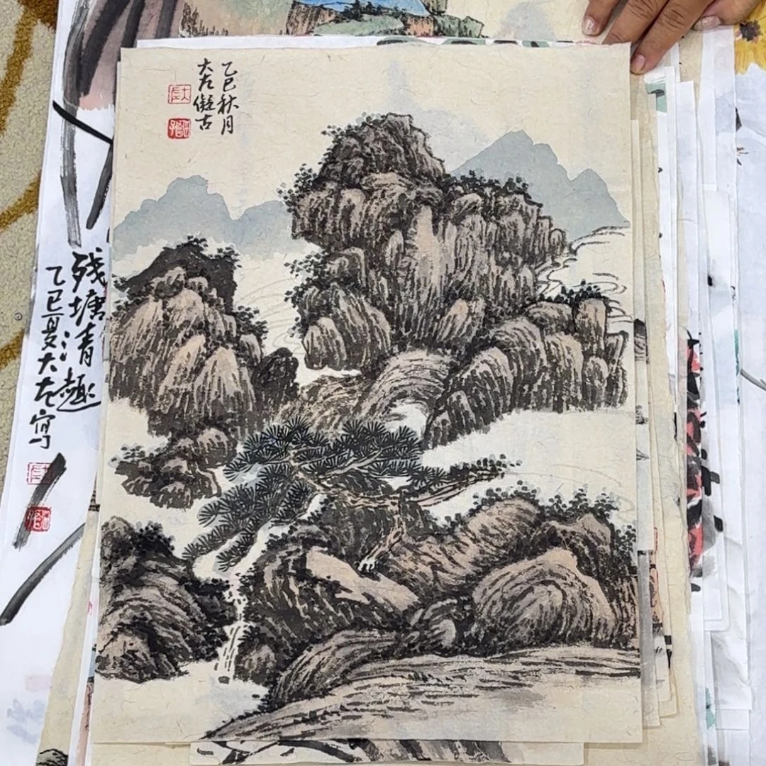 国画大左老师作品刘