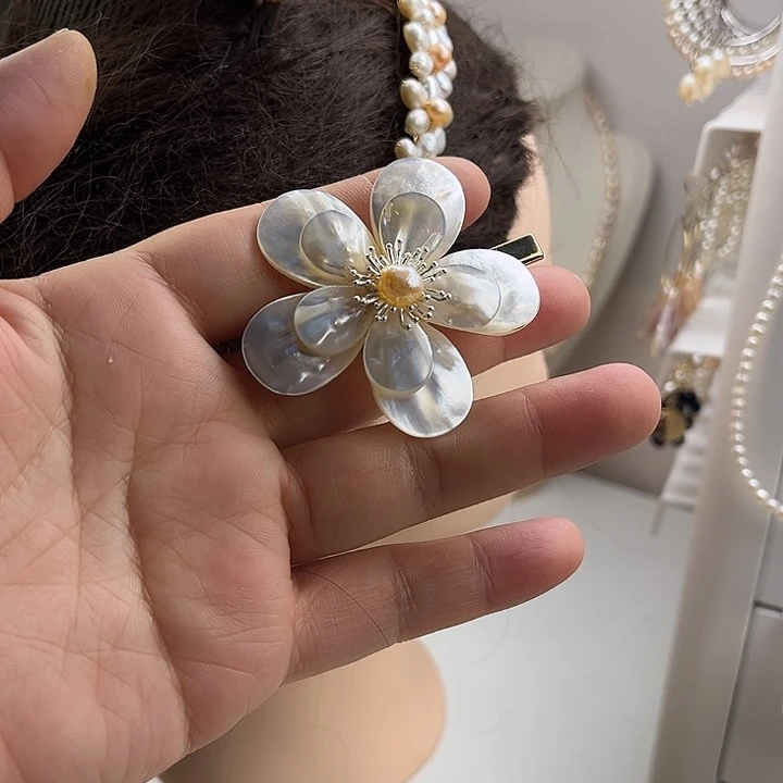 发夹淡水珍珠未镶嵌