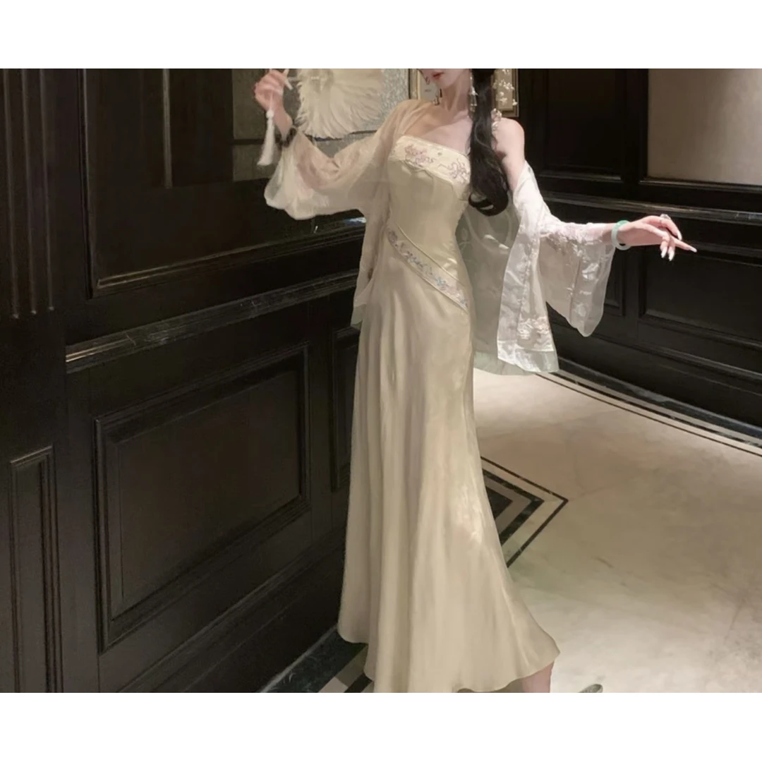 【东游仙洲 】国风吊带连衣裙套装XH25XT060816-2