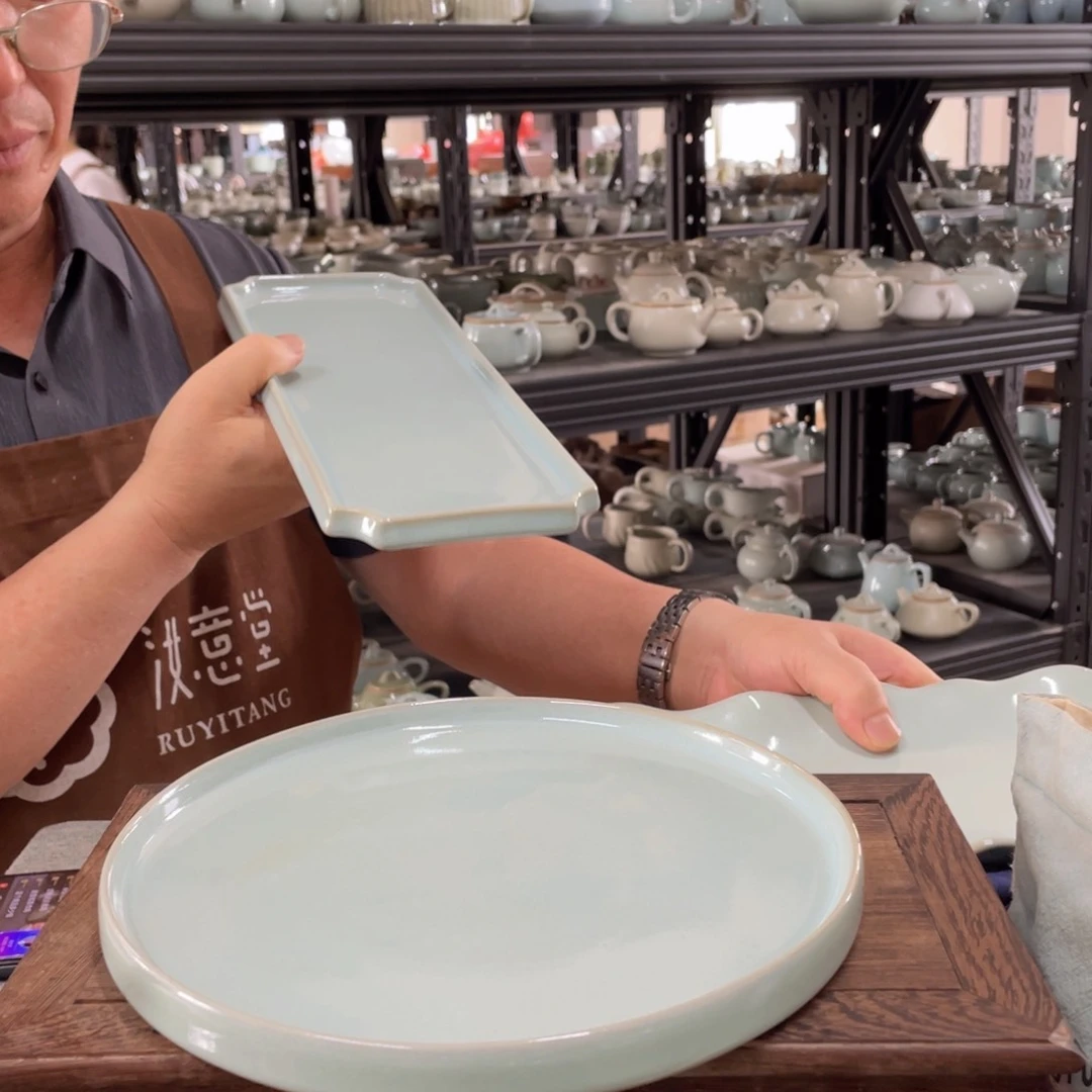 其他天青新款圆茶盘