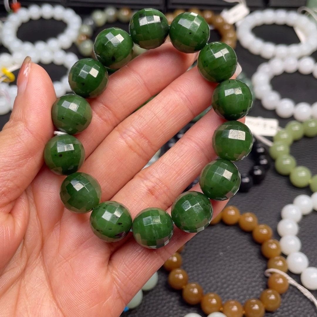 和田玉未镶嵌手链