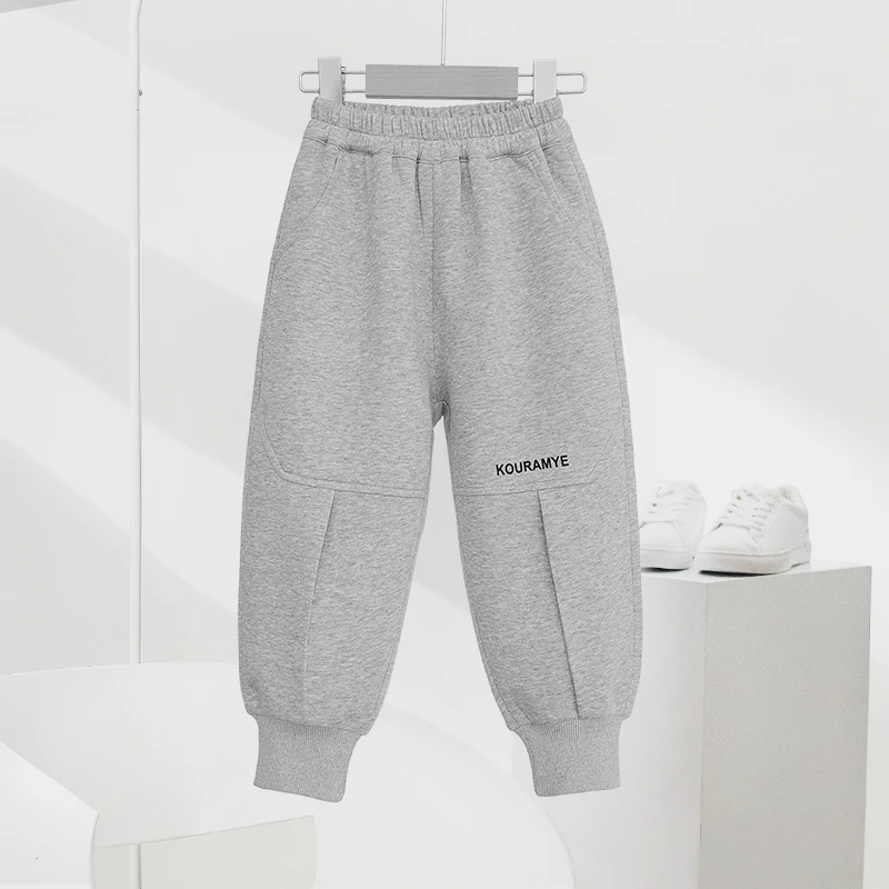 2025休闲运动裤时尚裤束脚裤男女童儿童裤子春秋长裤AW3014K