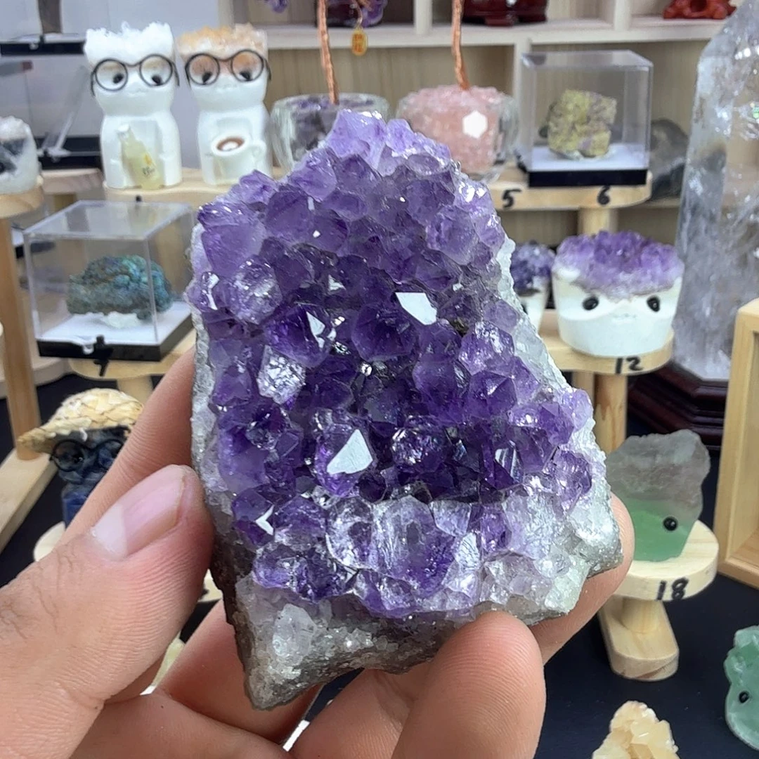 珠宝半成品未镶嵌紫晶