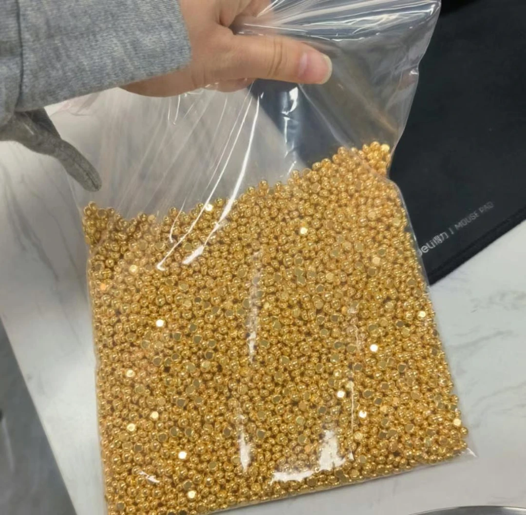 足金豆豆实心的豆豆